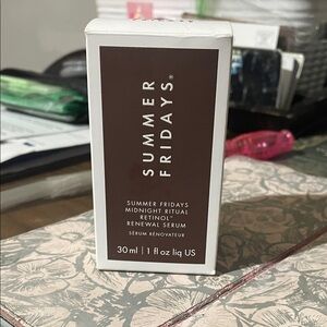 Summer Fridays Retinol Renewal Serum in Brown and White